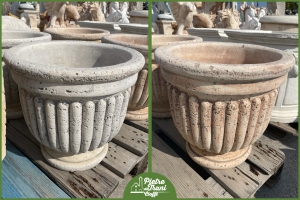 Vaso Tondo Rigato h. 40
